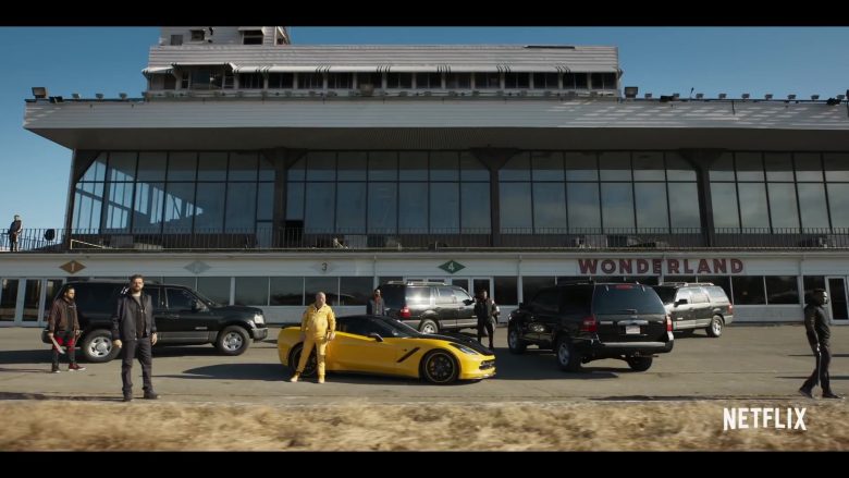 Chevrolet Corvette Yellow Sports Car in Spenser Confidential (2020)
