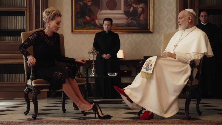Christian Louboutin High Heel Shoe Pumps Worn by Sharon Stone in The New Pope Season 1 Episode 5 (6)