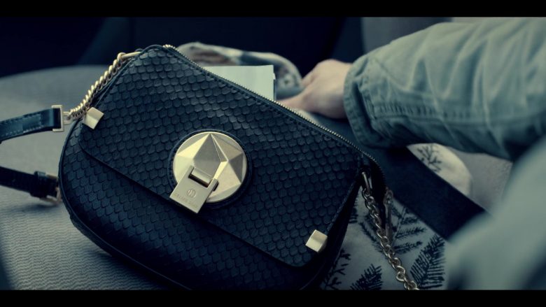 Céline Dion Handbag Used by Kaya Scodelario as Kat Baker in Spinning Out Season 1 Episode 1 Now Entering Sun Valley (2020)