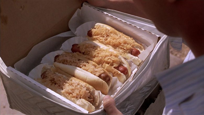 Gray's Papaya Hot Dogs Enjoyed by Matthew Perry & Salma Hayek in Fools Rush In (2)