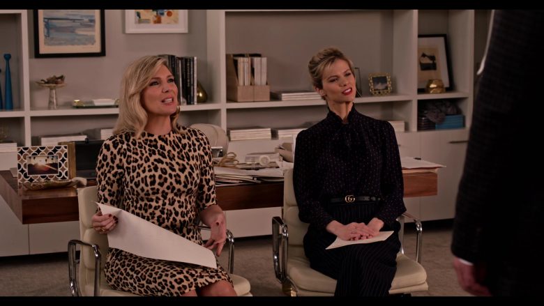 Gucci Belt Worn by Brooklyn Decker as Mallory in Grace and Frankie Season 6 Episode 8 The Short Rib (1)