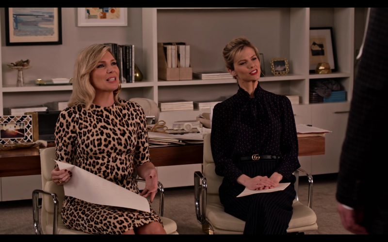 Gucci Belt Worn by Brooklyn Decker as Mallory in Grace and Frankie Season 6 Episode 8 The Short Rib (1)