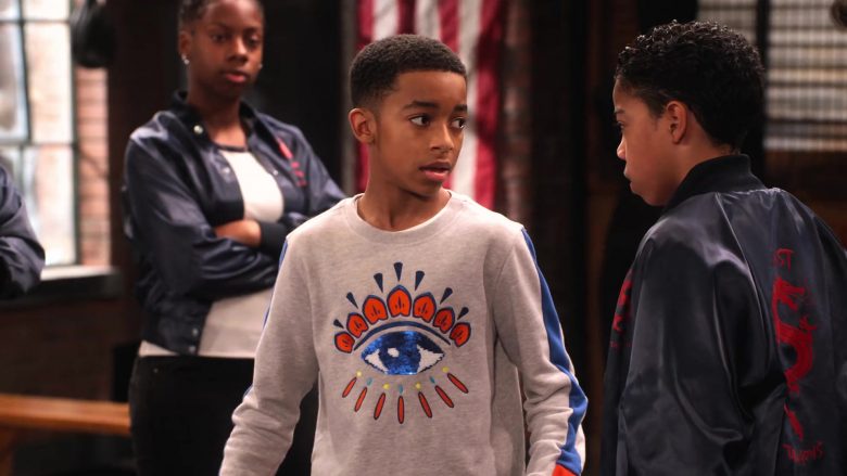 Kenzo Sweatshirt Worn by Isaiah Russell-Bailey as Shaka McKellan in Family Reunion Season 1 Episode 16 (1)