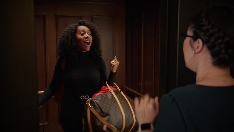 Louis Vuitton Bag Held by Simone Missick as Judge Lola Carmichael in All Rise Season 1 Episode 13 What the Bailiff Saw (2020)