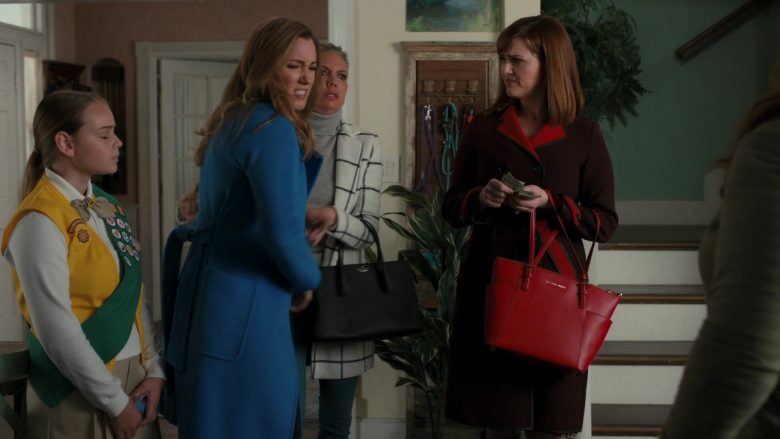 Michael Kors Red Handbag in American Housewife Season 4 Episode 12 (2020)