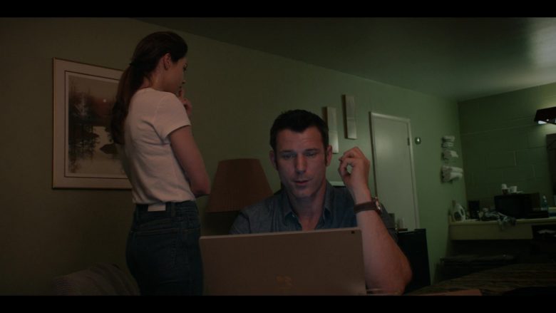 Microsoft Surface Laptop Used by Wil Traval as Will Mathers in Messiah Season 1 Episode 6 We Will Not All Sleep (2)