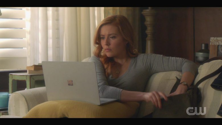 Microsoft Surface Laptop Used by by Kennedy McMann in Nancy Drew Season 1 Episode 10 The Mark of the Poisoner's Pearl 2020