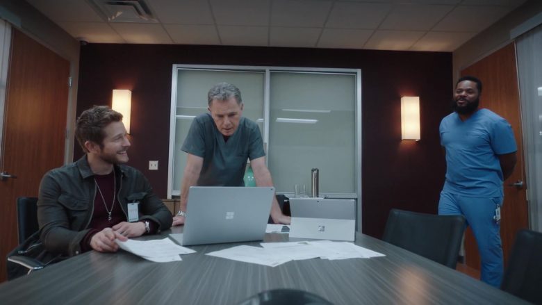 Microsoft Surface Laptop and Tablet in The Resident Season 3 Episode 13 How Conrad Gets His Groove Back (1)
