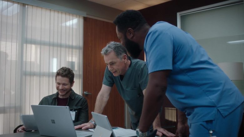 Microsoft Surface Laptop and Tablet in The Resident Season 3 Episode 13 How Conrad Gets His Groove Back (2)