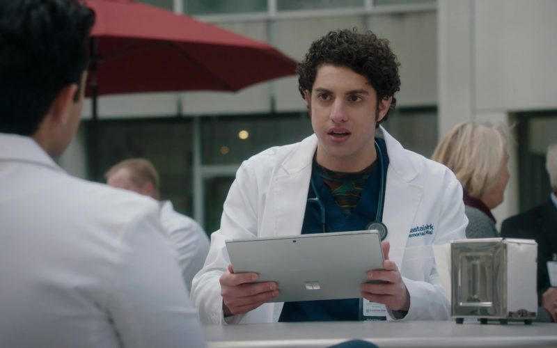 Microsoft Surface Tablet Held by Eli Gelb as Ezra Dreyfuss in The Resident Season 3 Episode 12 Best Laid Plans (1)