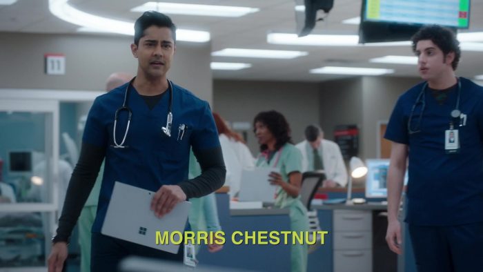 Microsoft Surface Tablet Held By Manish Dayal As Devon Pravesh In The