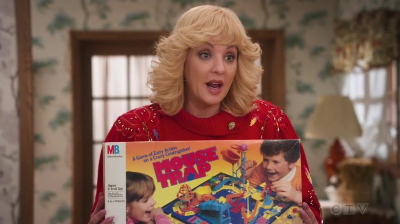 Milton Bradley Mouse Trap Board Game Held by Wendi McLendon-Covey as Beverly in The Goldbergs Season 7 Episode 12 Game Night
