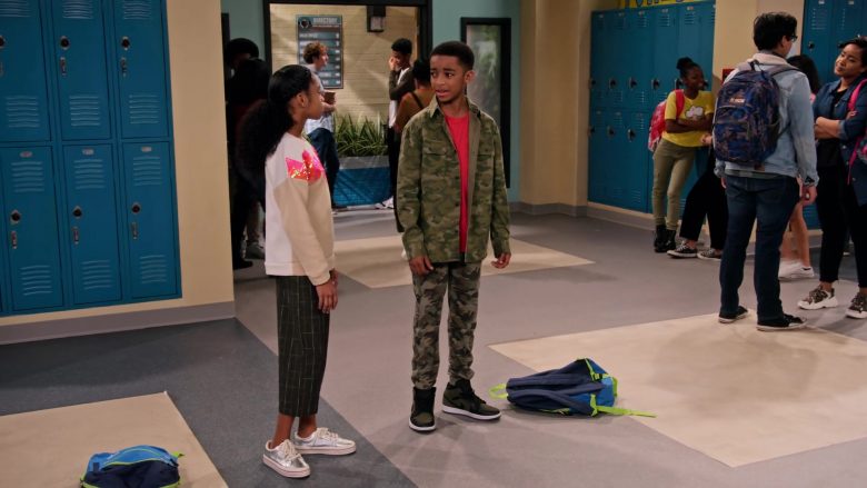 Nike Air Green High Top Sneakers Worn by Isaiah Russell-Bailey as Shaka McKellan in Family Reunion Season 1 Episode 12 (3)