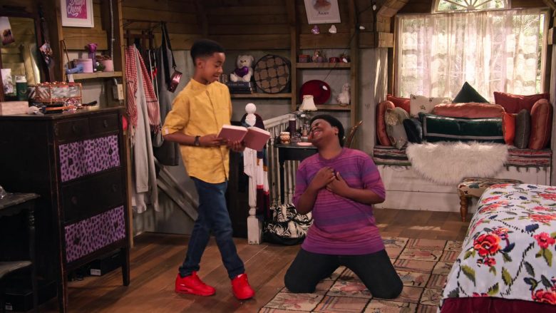 Nike Air Red Sneakers Worn by Isaiah Russell-Bailey as Shaka McKellan in Family Reunion Season 1 Episode 19 (2)