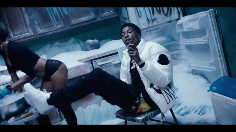 Nike All-White Sneakers Worn by NBA YoungBoy in ‘Make No Sense’ (2020)