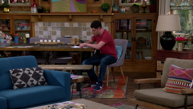 Nike Blue Sneakers Worn by Max Greenfield as Dave in The Neighborhood Season 2 Episode 12 Welcome to the Freeloader