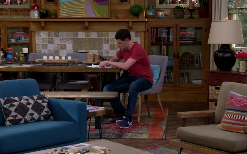 Nike Blue Sneakers Worn by Max Greenfield as Dave in The Neighborhood Season 2 Episode 12 Welcome to the Freeloader