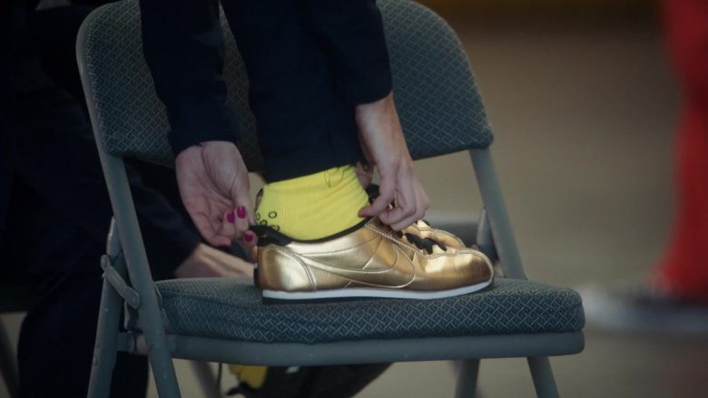 Nike Gold Sneakers For Women in The Resident Season 3 Episode 11 Free Fall