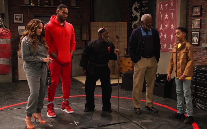 Nike Red Sneakers Worn by Anthony Alabi as Moz McKellan in Family Reunion Season 1 Episode 16 (1)
