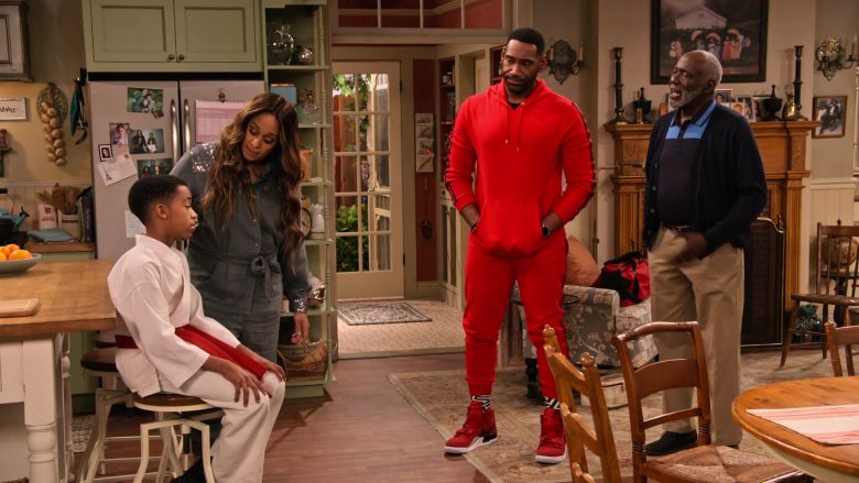 Nike Red Sneakers Worn by Anthony Alabi as Moz McKellan in Family Reunion Season 1 Episode 16 (3)