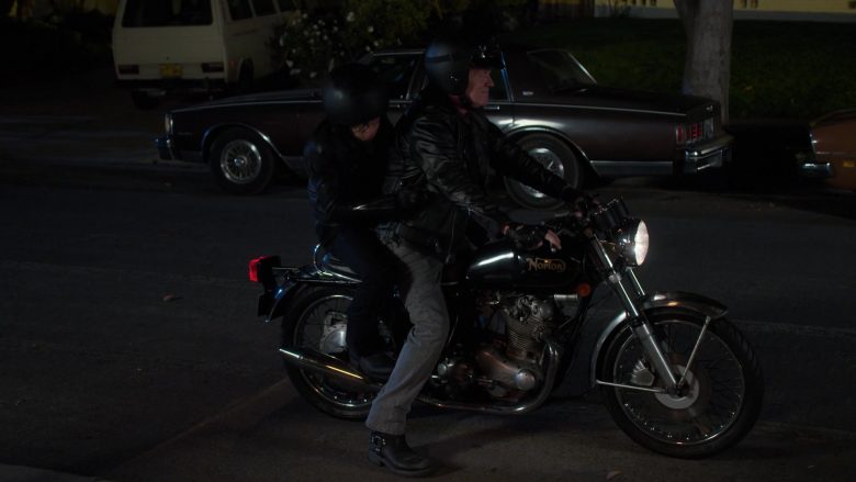 Norton Motorcycle Used by Anthony Michael Hall in The Goldbergs Season 7 Episode 12 Game Night (2)