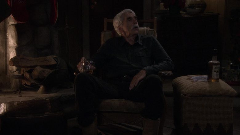 Old Crow Bourbon Whiskey Enjoyed by Sam Elliott as Beau Roosevelt Bennett in The Ranch Season 4 Episode 20 (1)