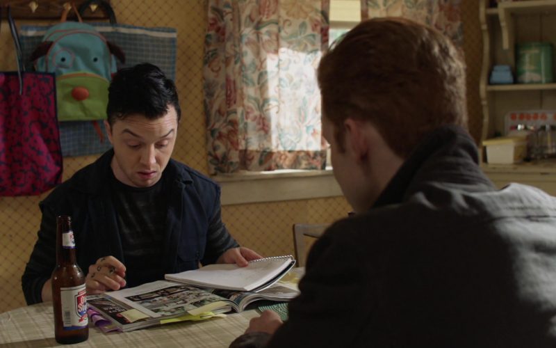 Old Style Beer Enjoyed by Noel Fisher as Mickey Milkovich in Shameless Season 10 Episode 11 Location, Location, Location (2)