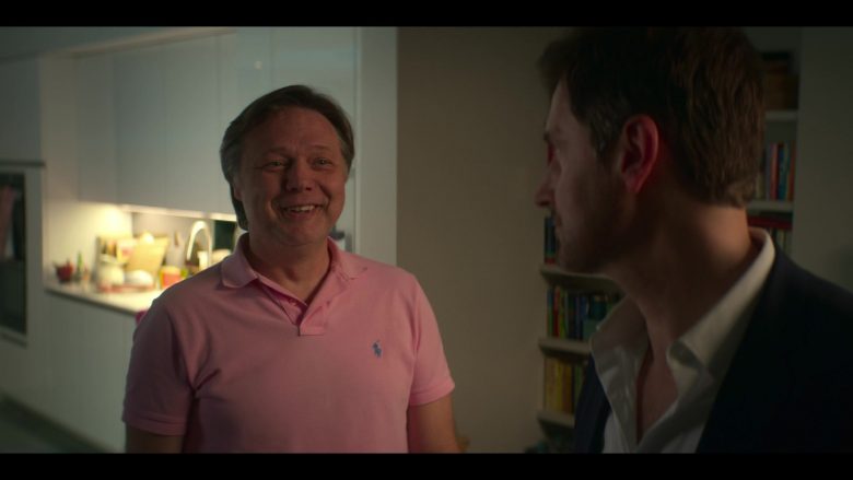 Ralph Lauren Pink Polo Shirt Worn by Shaun Dooley as Tripp in The Stranger Episode 3 (3)