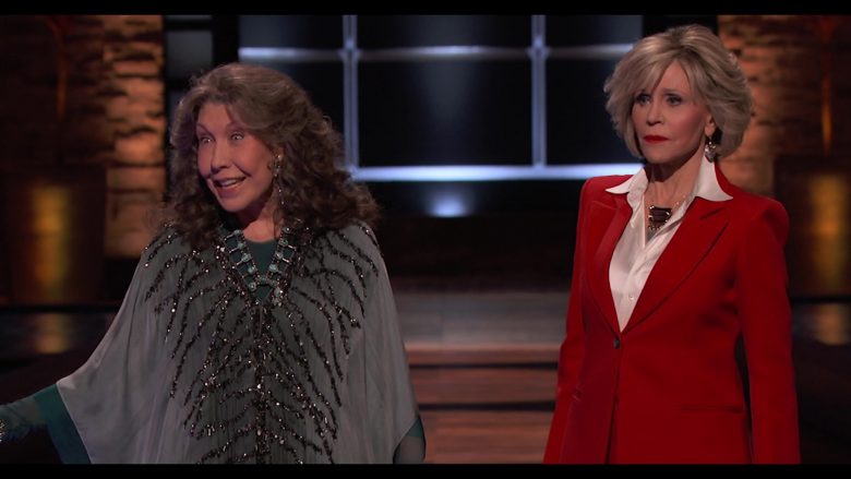 Shark Tank American Business Reality Television Series in Grace and Frankie Season 6 Episode 12 (12)