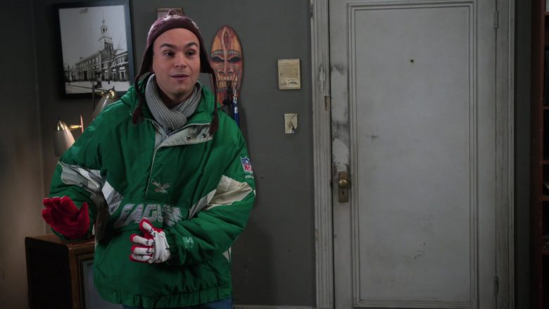 Starter NFL Philadelphia Eagles Green Jacket Worn by Troy Gentile as Barry in The Goldbergs Season 7 Episode 13 (1)