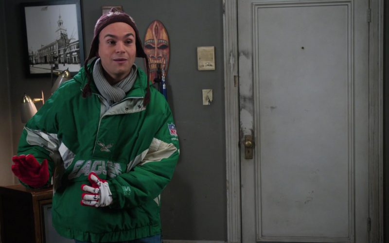 Starter NFL Philadelphia Eagles Green Jacket Worn by Troy Gentile as Barry in The Goldbergs Season 7 Episode 13 (1)