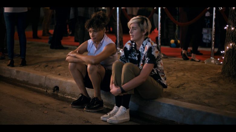 Vans All-White Sneakers Worn by Jacqueline Toboni as Sarah Finley in The L Word Generation Q Season 1 Episode 8 (2020)