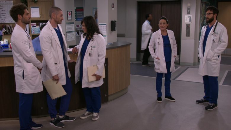 Vans Grey Shoes Worn by Sabrina Jalees as Dr. Lexie Gilani in Carol's Second Act Season 1 Episode 11 Blocking