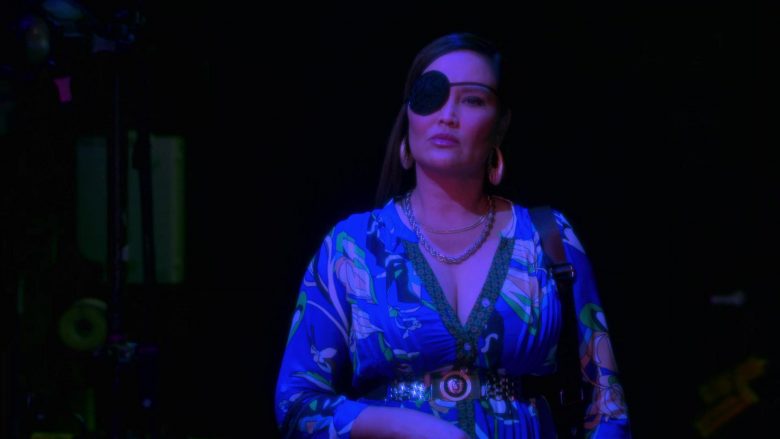 Versace Vest Worn by Tia Carrere as Lady Danger in AJ and the Queen Season 1 Episode 10 Dallas (1)