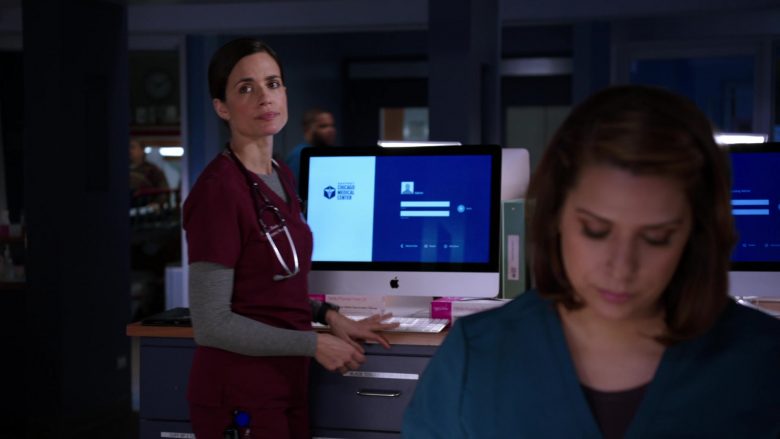 Apple iMac Computers in Chicago Med Season 5 Episode 13 Pain Is for the Living (3)