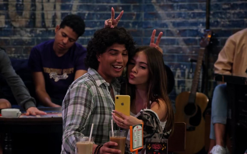Apple iPhone Yellow Smartphone in The Expanding Universe of Ashley Garcia Season 1 Episode 3