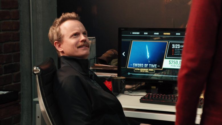 Asus Computer Monitor Used by David Hornsby in Mythic Quest Raven's Banquet Season 1 Episode 8 Brendan (2020)