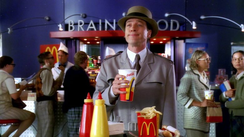 Coca-Cola Soda and McDonald's Food Enjoyed by French Stewart in Inspector Gadget 2 (2)