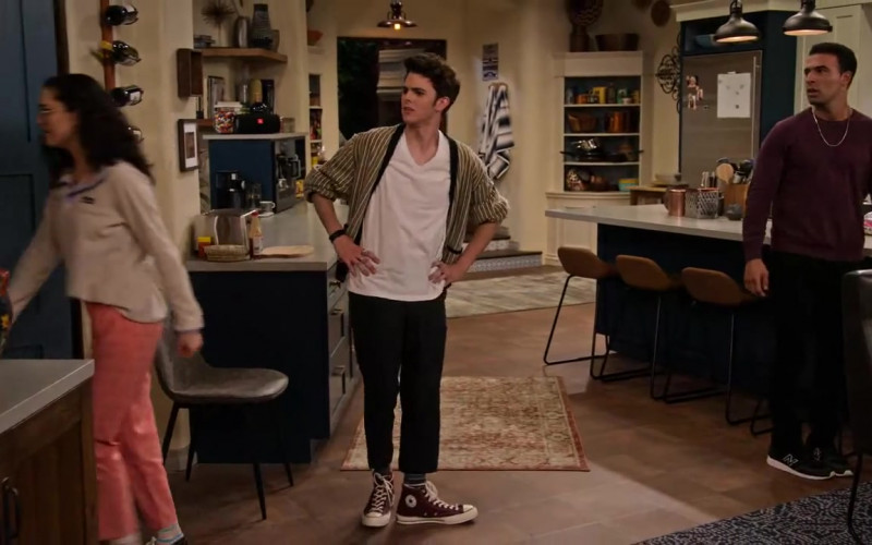 Converse High Top Sneakers Worn by Reed Horstmann as Stick Goldstein in The Expanding Universe of Ashley Garcia (1 (3)