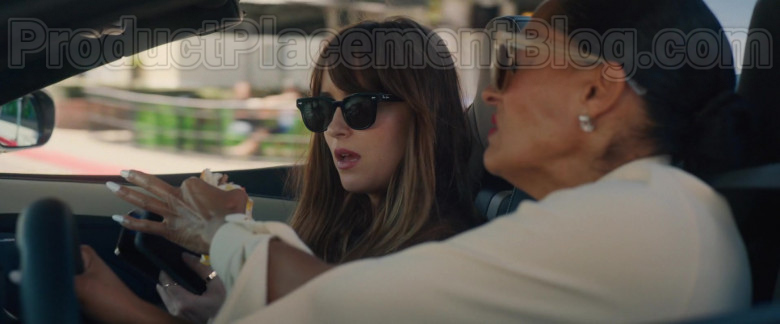 Dakota Johnson as Maggie Sherwood Wearing Ray-Ban Sunglasses in High Note Movie (1)