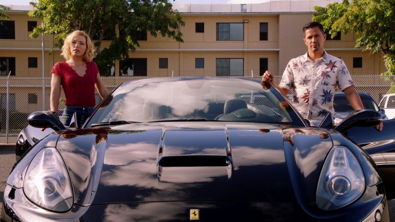 Ferrari Black Convertible Sports Car Used by Jay Hernandez & Perdita Weeks in Magnum P.I. Season 2 Episode 14 (1)