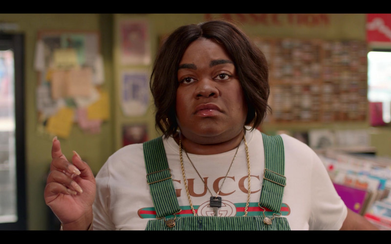 Gucci T-Shirt Worn by Da'Vine Joy Randolph as Cherise in High Fidelity Season 1 Episode 6 (1)