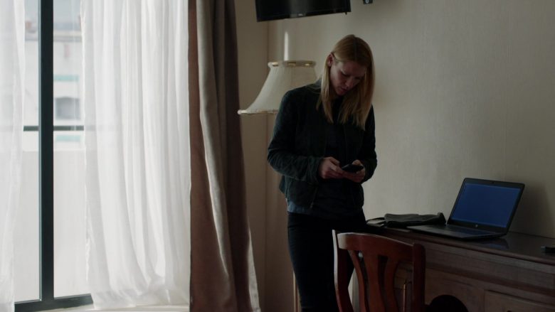 HP Laptop Computer Used by Claire Danes as Carrie Mathison in Homeland Season 8 Episode 1 Deception Indicated (2020)