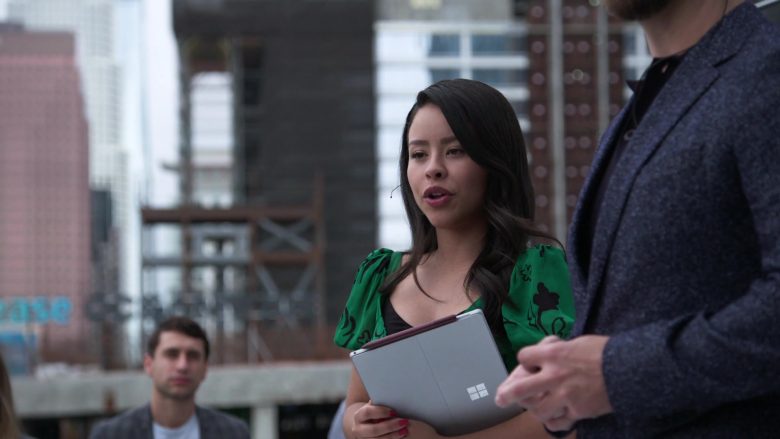 Microsoft Surface Laptop Held by Cierra Ramirez as Mariana Adams Foster in Good Trouble Season 2 Episode 14 In Good Conscience (2)