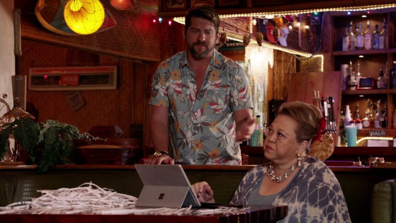 Microsoft Surface Tablet Used by Amy Hill as Teuila ‘Kumu' Tuileta in Magnum P.I. Season 2 Episode 14 (2)