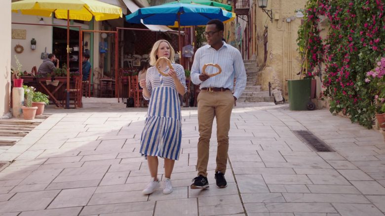 New Balance Sneakers in Black Worn by William Jackson Harper as Chidi Anagonye in The Good Place Season 4 Episode 13