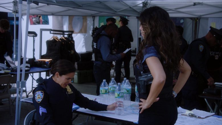 Poland Spring Water Enjoyed by Melissa Fumero as Amy Santiago in Brooklyn Nine-Nine Season 7 Episode 1 Manhunter (2)
