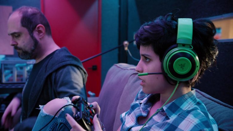 Razer Gaming Headset Used by Ashly Burch as Rachel in Mythic Quest Raven's Banquet Season 1 Episode 6 Non-Player Character (2)