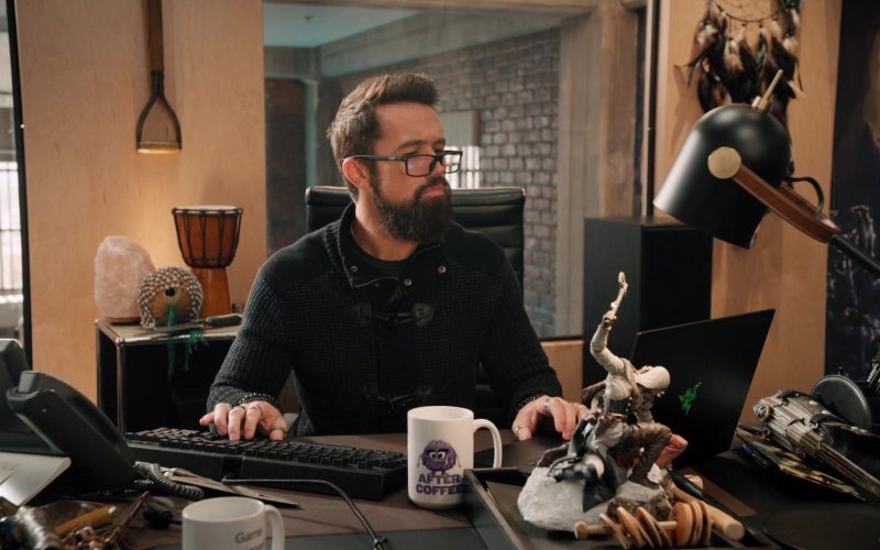 Razer Laptop Computer Used by Rob McElhenney as Ian Grimm in Mythic Quest Raven's Banquet Season 1 Episode 6 Non-Player Character (2)