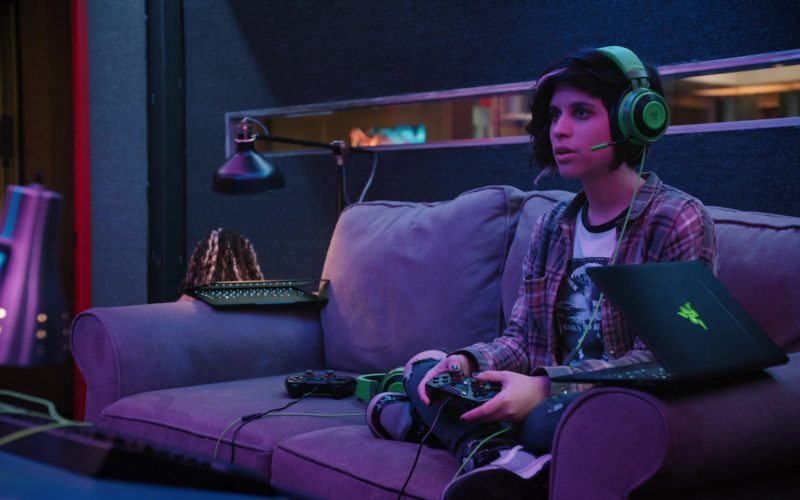 Razer Laptop and Headset Used by Ashly Burch as Rachel in Mythic Quest Raven's Banquet Season 1 Episode 2 (1)